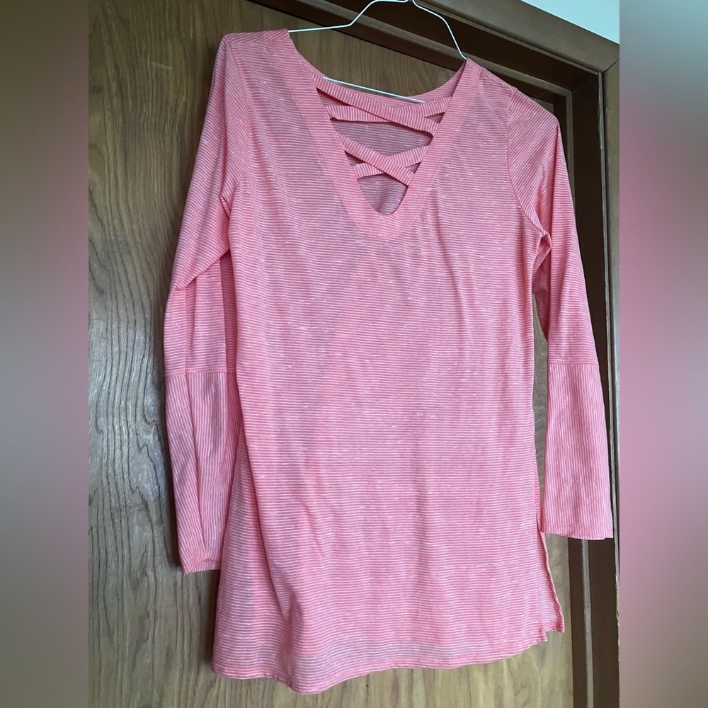 Prana swim cover up NWOT, M, coral color